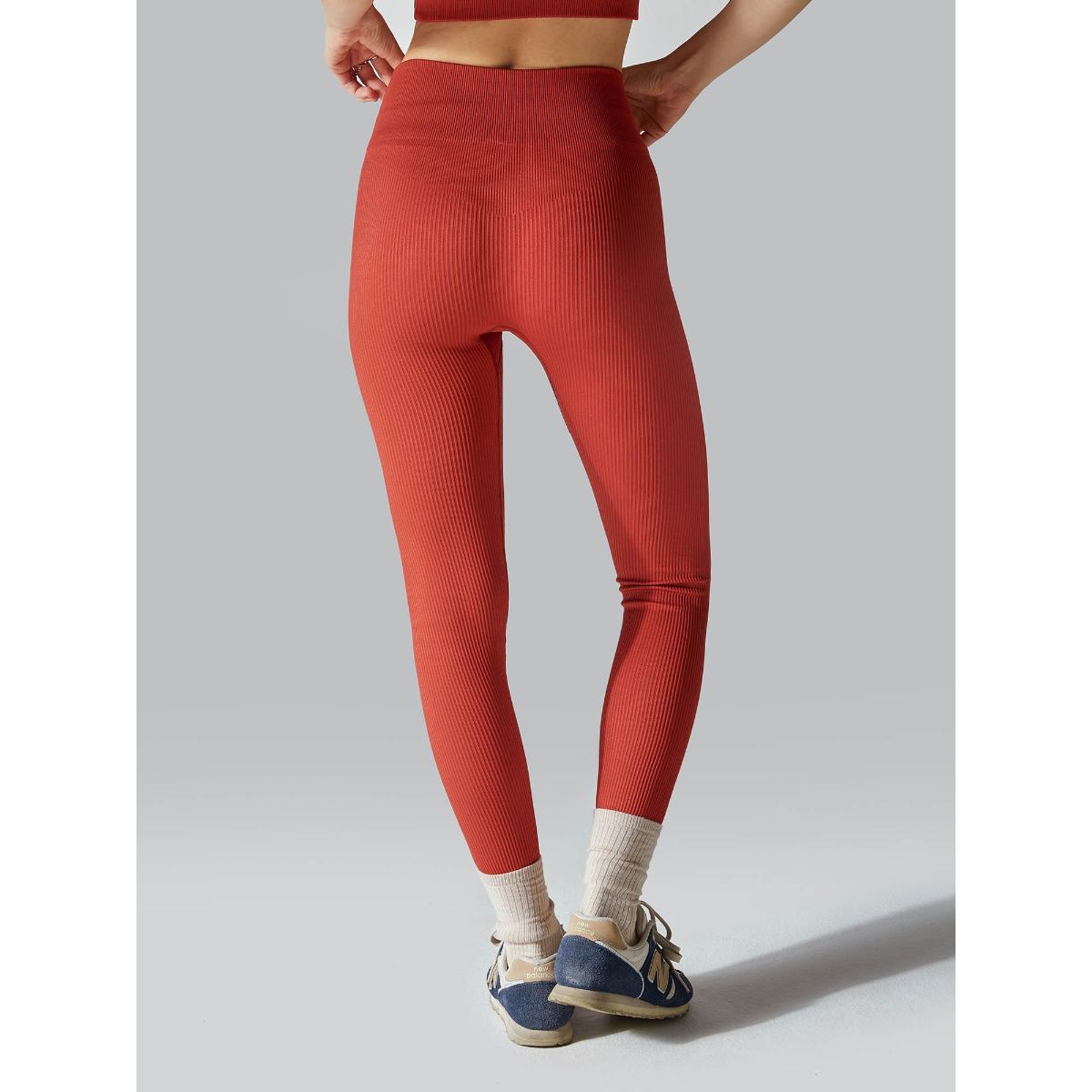 Buy Cava Athleisure Burnt Orange Seamless Cinched Leggings Online
