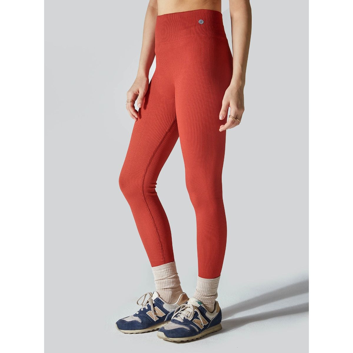 Buy Cava Athleisure Burnt Orange Seamless Cinched Leggings Online