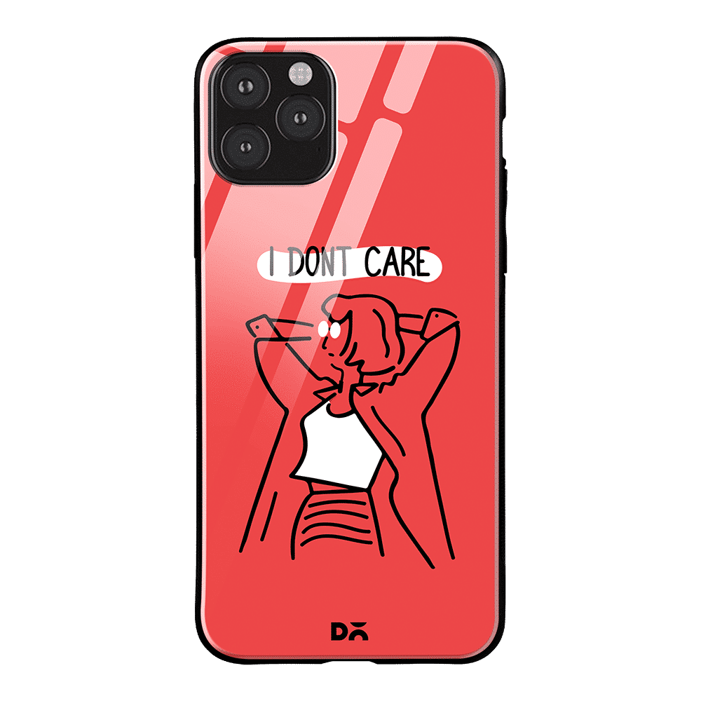 DailyObjects I Don't Care Glass Case Cover For iPhone 11 Pro: Buy  DailyObjects I Don't Care Glass Case Cover For iPhone 11 Pro Online at Best  Price in India | Nykaa