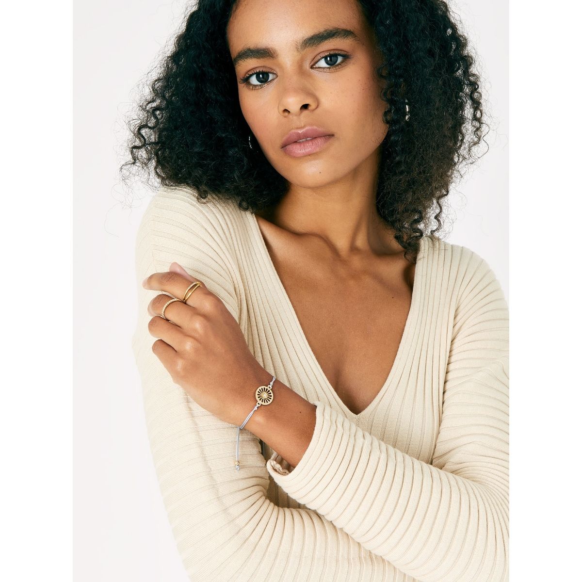 Buy Accessorize London Womens Gold Filigree Charm Friendship Bracelet