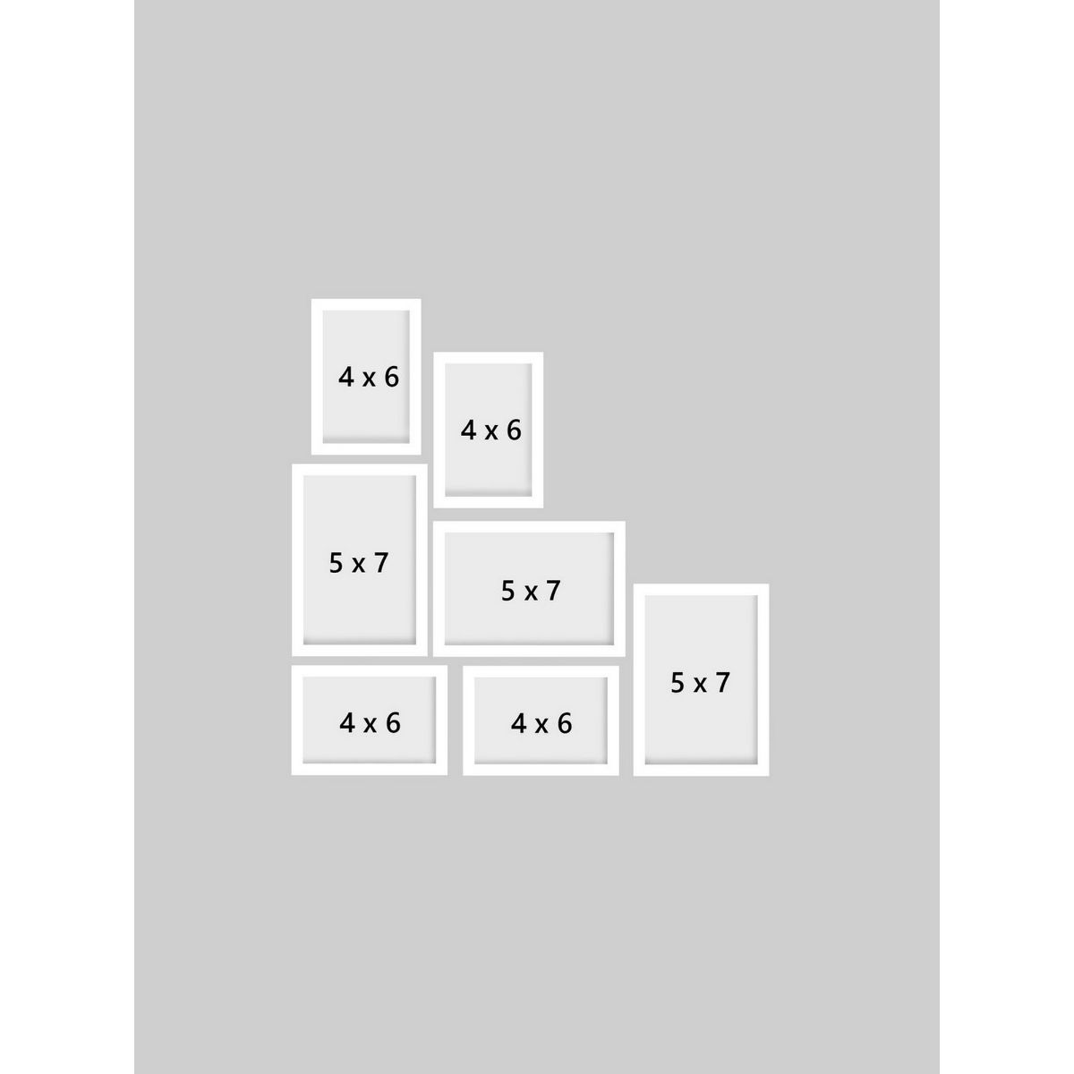 Buy eCraftIndia Memory Wall Collage Photo Frame Set of 7 Photo Frames