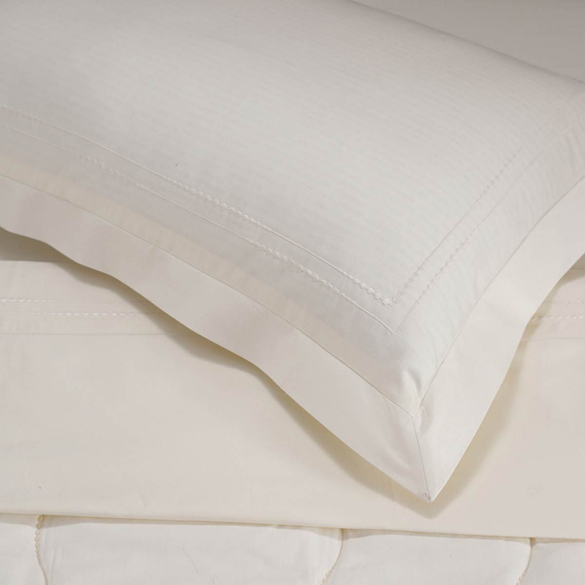 Maspar Nostalgic Attire Eiderdown 400Tc Cotton Off White King Top Sheet