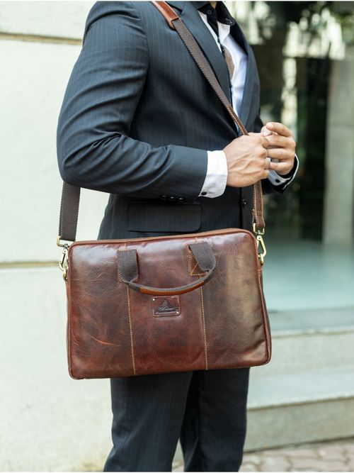 Buffalo Jackson Laptop Man Bag Laptop Leather Body Bag Leather