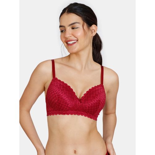 Buy Zivame New Romance Padded Non Wired 3-4th Coverage Lace Bra