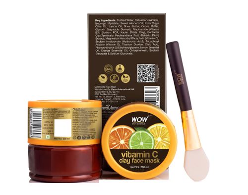 Wow Skin Science Vitamin C Glow Clay Face Mask Buy Wow Skin Science Vitamin C Glow Clay Face Mask Online At Best Price In India Nykaa