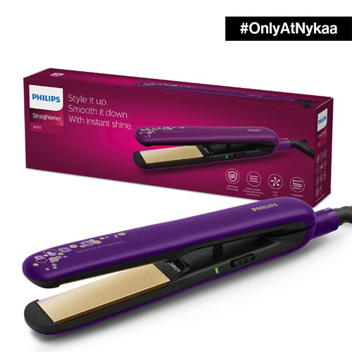 Philips Kerashine Hair Straightener | Purple | Kerashine Titanium Plates | BHS336/00