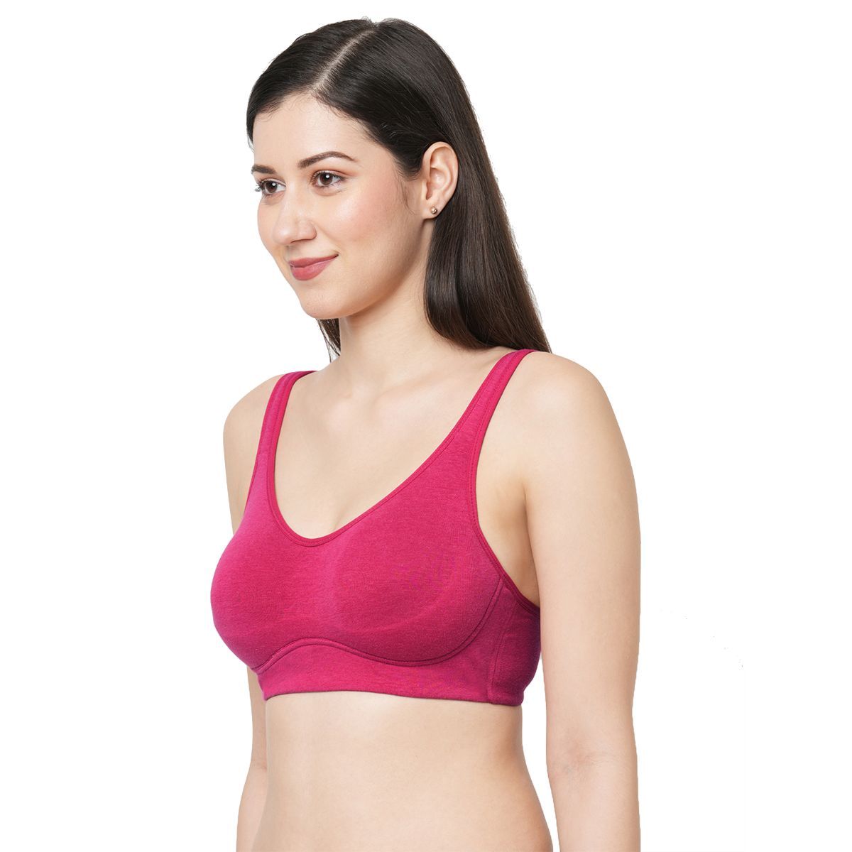 Inner Sense Organic Cotton Antimicrobial Soft Cup Full Coverage Bras Pack Of 3 Multi Color 