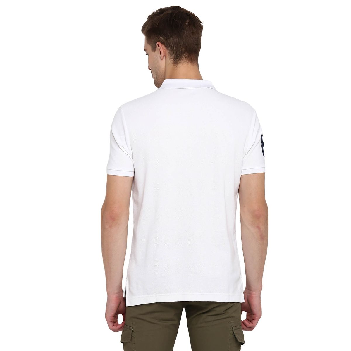 Buy Red Tape White Half Sleeves Polo T-Shirt Online