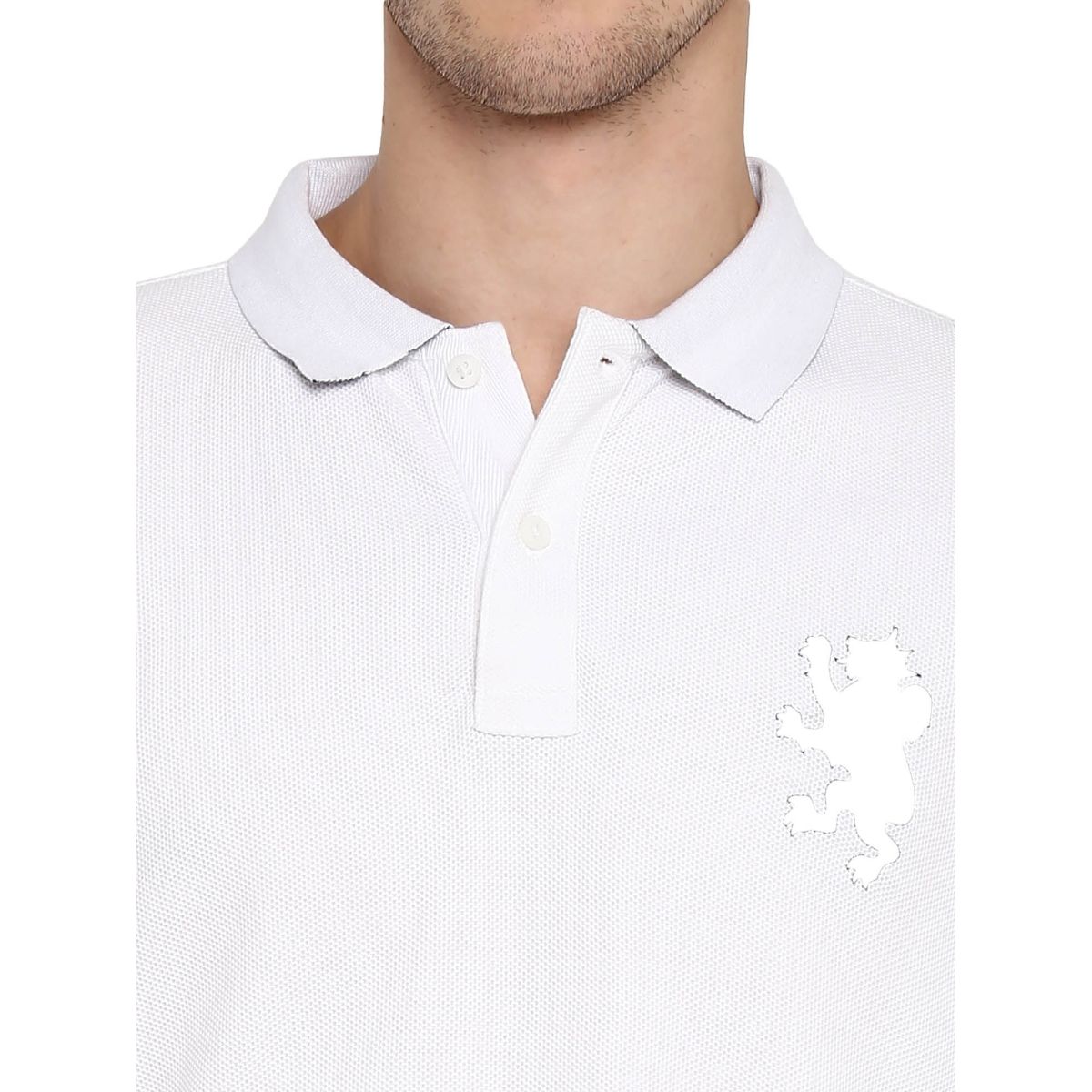 Buy Red Tape White Half Sleeves Polo T-Shirt Online