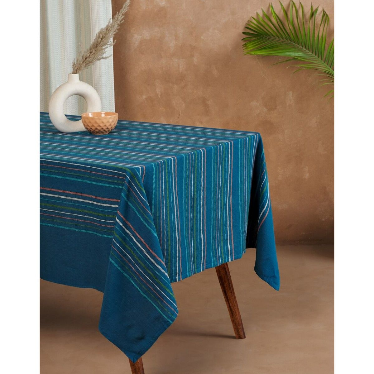 Fabindia Blue Idika Cotton Table Cover Buy Fabindia Blue Idika Cotton