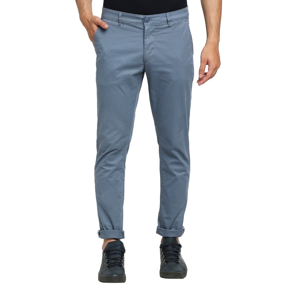 BEING HUMAN Regular Fit Men Blue Trousers - Buy BEING HUMAN Regular Fit Men  Blue Trousers Online at Best Prices in India | Flipkart.com