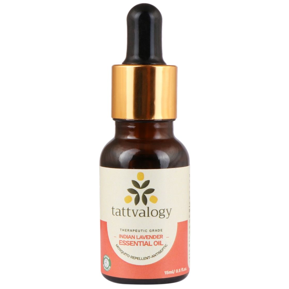 Tattvalogy Therapeutic Grade Indian Lavender Essential Oil, Natural Undiluted for Skin, Hair