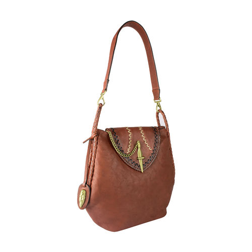 Buy Hidesign Swala 02 Tan Leather Women Shoulder Bag Online