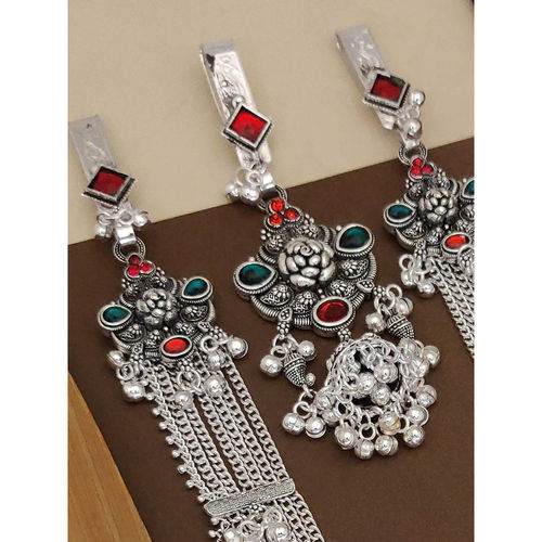 Buy Abdesigns Elite German Silver Plated Multi-Colour Kamarband