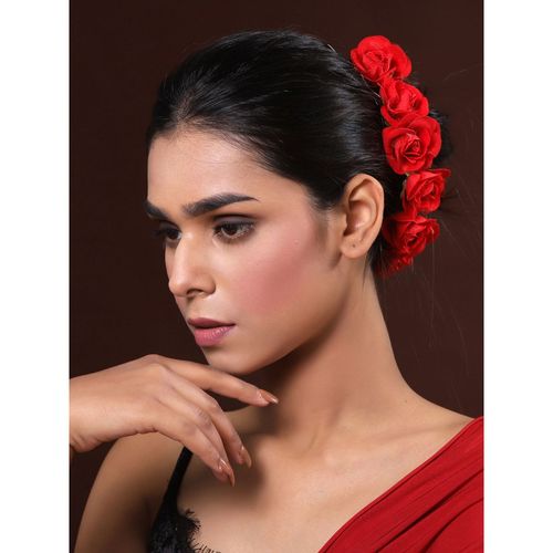 PANASH Red Flower Hair Pins (Pack of 6): Buy PANASH Red Flower Hair Pins  (Pack of 6) Online at Best Price in India | Nykaa