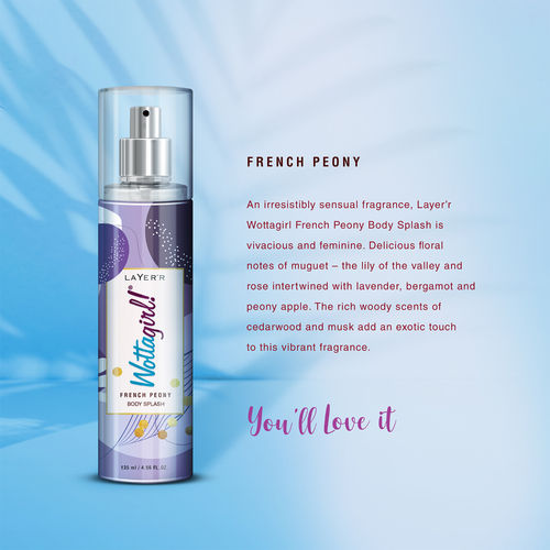 Layer'r Wottagirl! French Peony Body Splash For Her