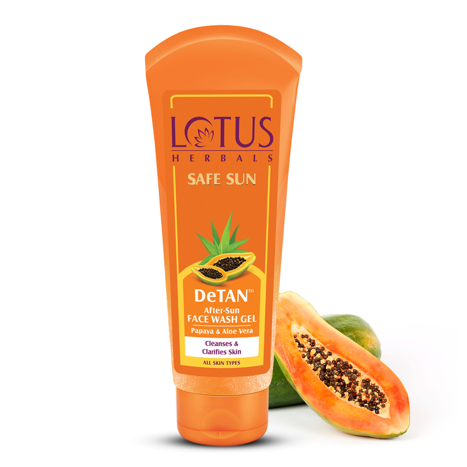 Buy Lotus Herbals Safe Sun Detan After Sun Face Wash Gel Online