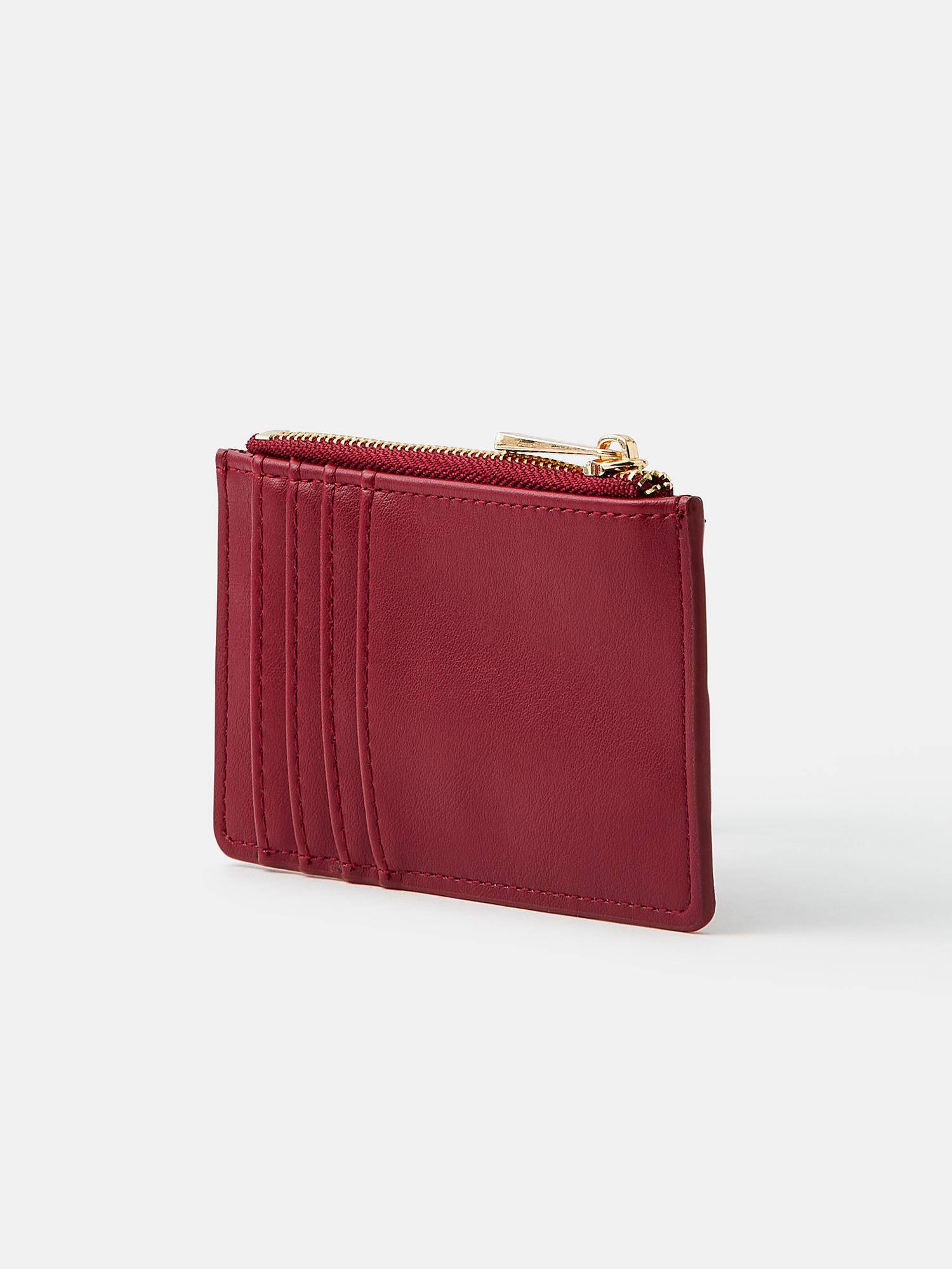 アクセサリー sk56725456 Buy Accessorize London Womens Red Beaded Cherry Zip Cardholder Online