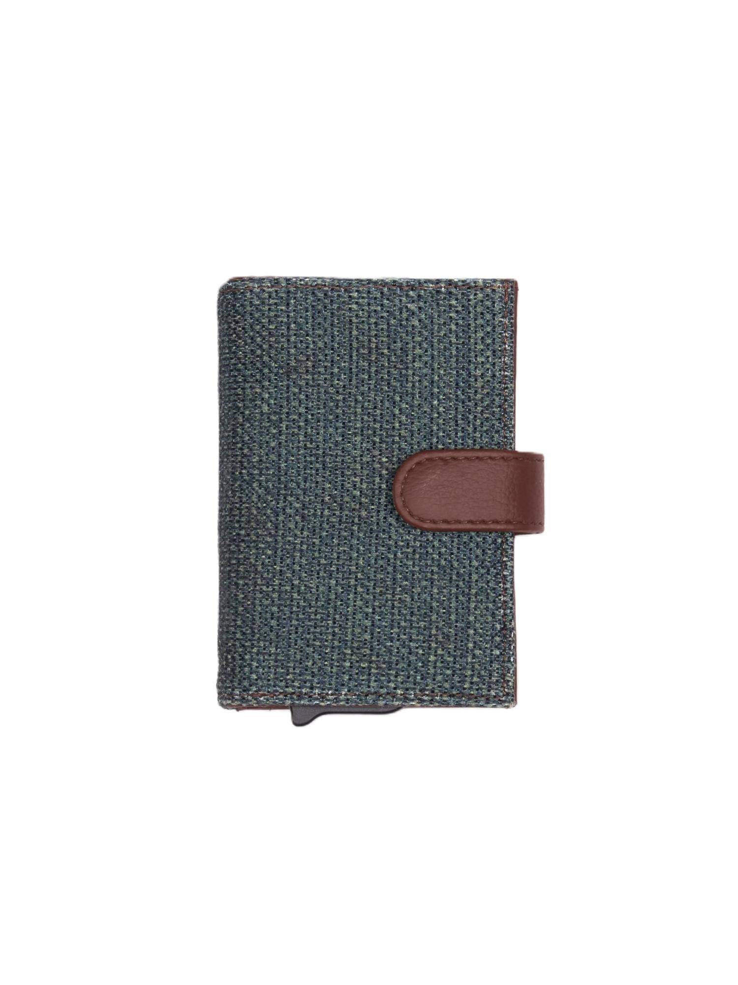 Buy Zouk Ajmer Haze Arc Vegan Leather Compact Card Holder - Olive
