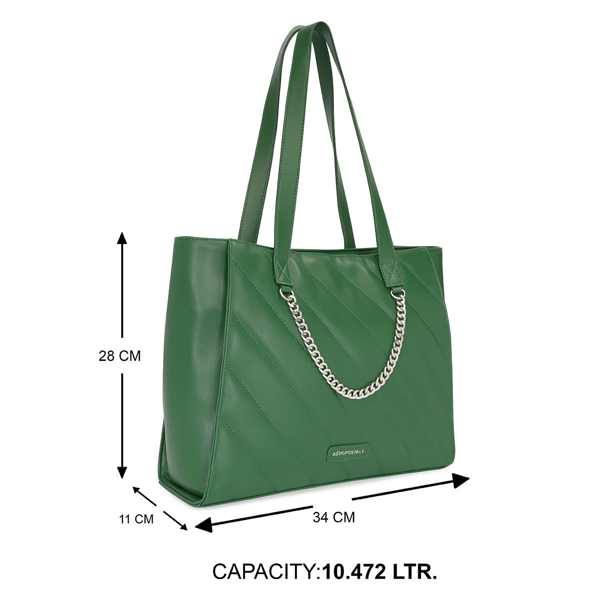 Buy Aeropostale Women Lucien Green Tote Bag with Sling Bag (Set Of