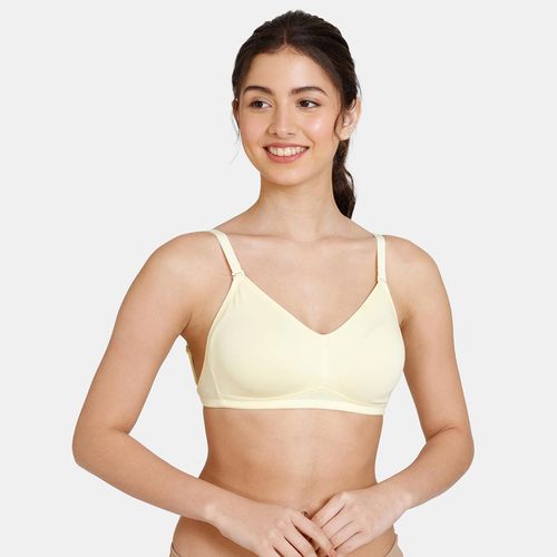 Buy Zivame Beautiful Double Layered Non Wired Full Coverage Backless Bra -  Mellow Yellow Online