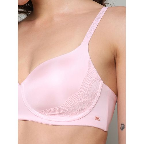 Buy Vero Moda Intimates Padded Non-Wired T-Shirt Bra - Pink Online