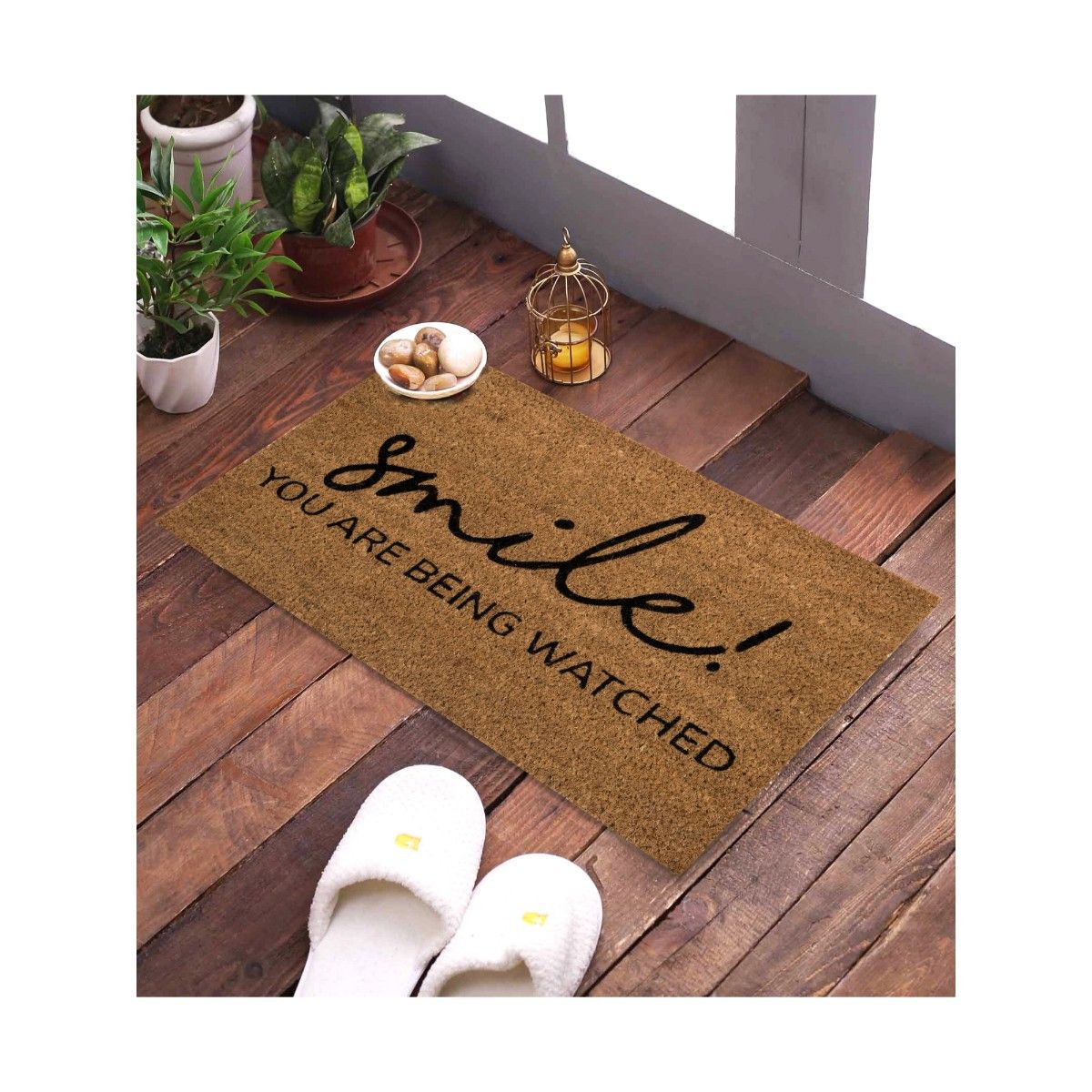 Buy SWHF Natural Coconut Fiber Printed Doormats for Front Door