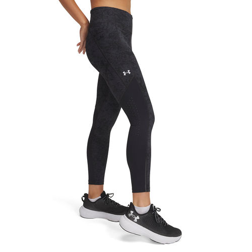 Under Armour Women Black Launch Ankle Print Tights (M) - Main Image