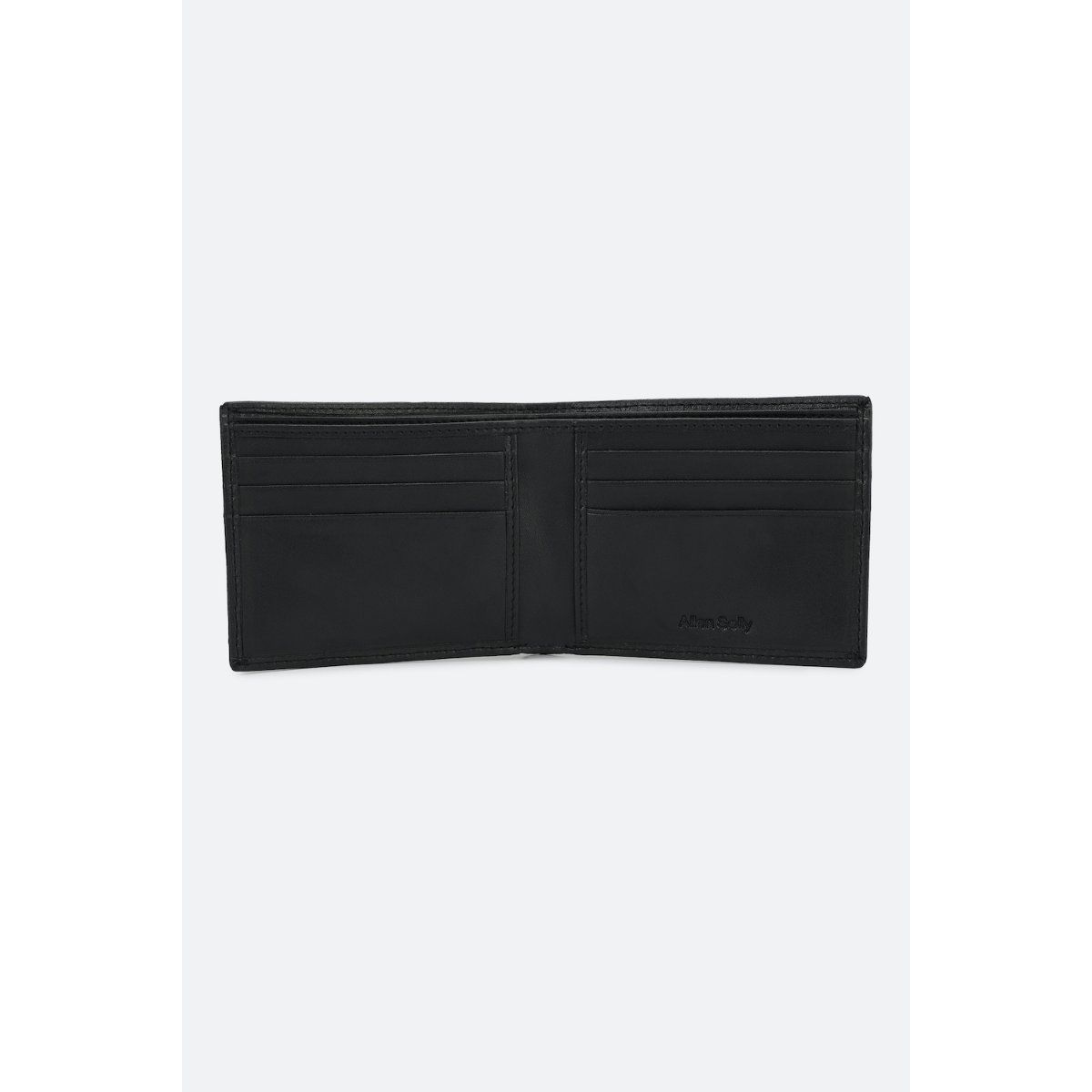 Allen Solly Men Black Textured Genuine Leather Wallet Textured Buy