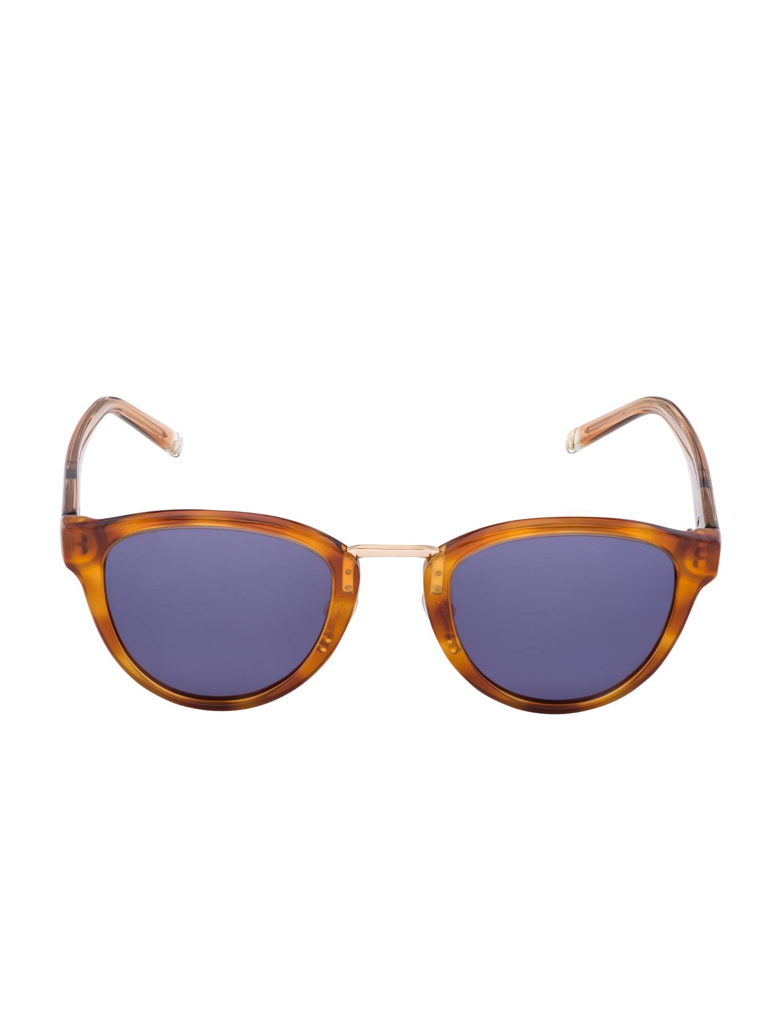 Vanderbilt New York Blue Uv Protection Round Unisex Sunglasses (39C2Col3Blu)