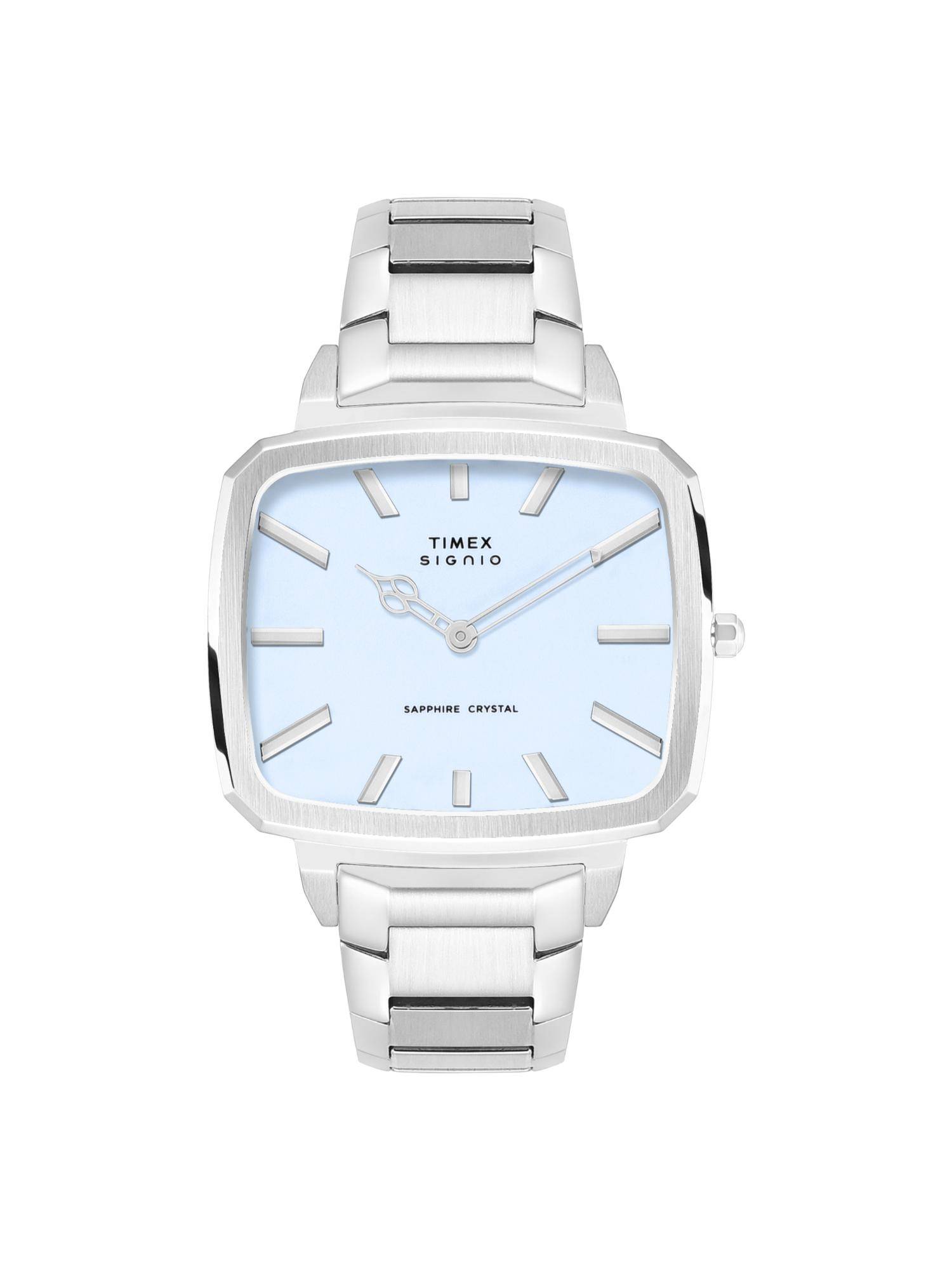 Timex Signio Square Blue Dial Analog Men Watch - TWEG34101 (M)