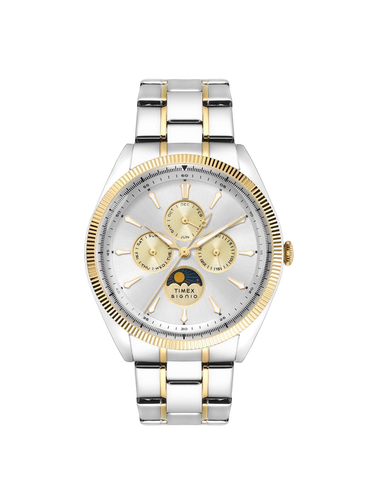 Timex Signio Round Silver Dial Analog Men Watch - TWEG34401 (M)