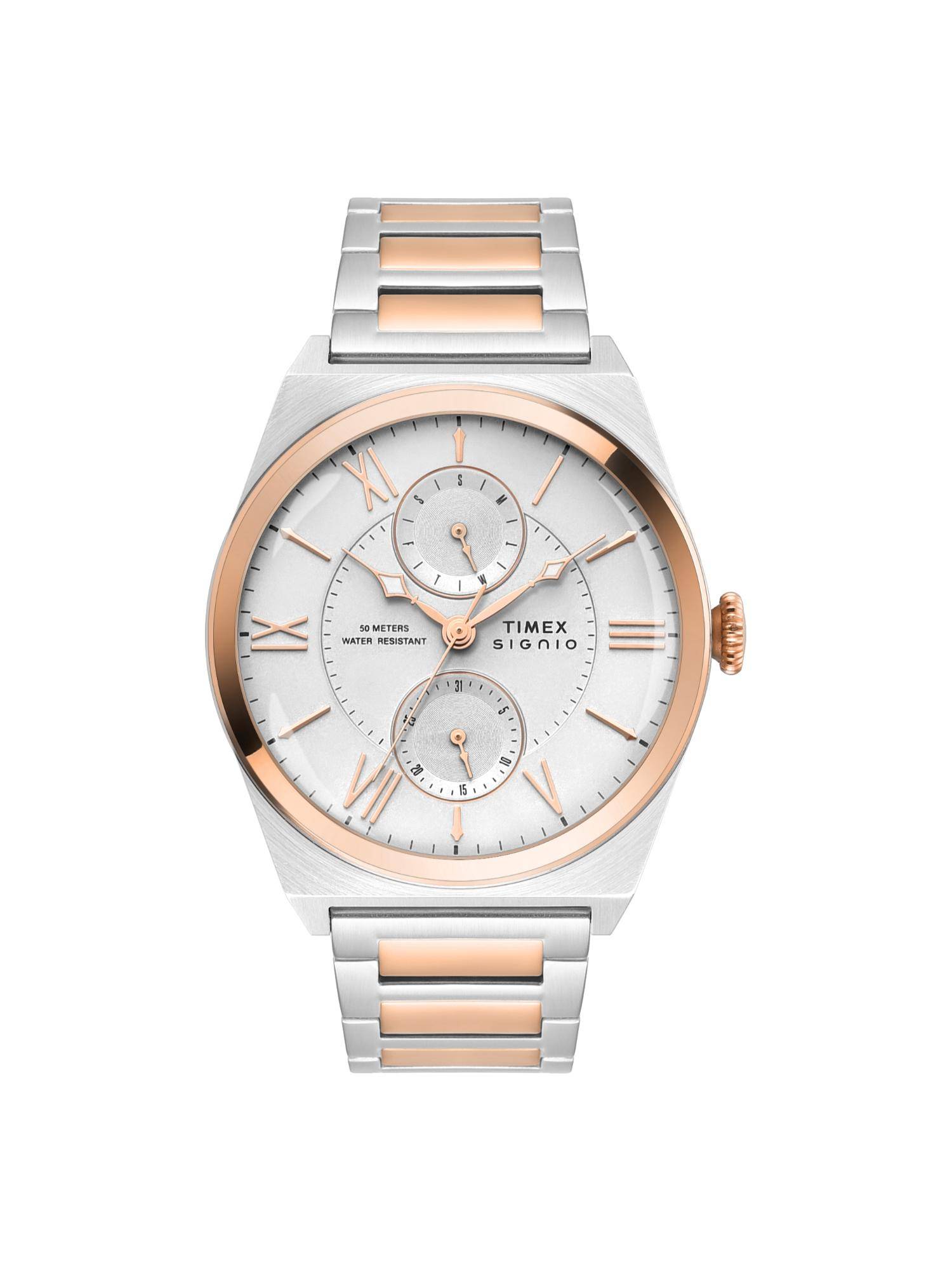 Timex Signio Round Grey Dial Analog Men Watch - TWEG34500 (M)