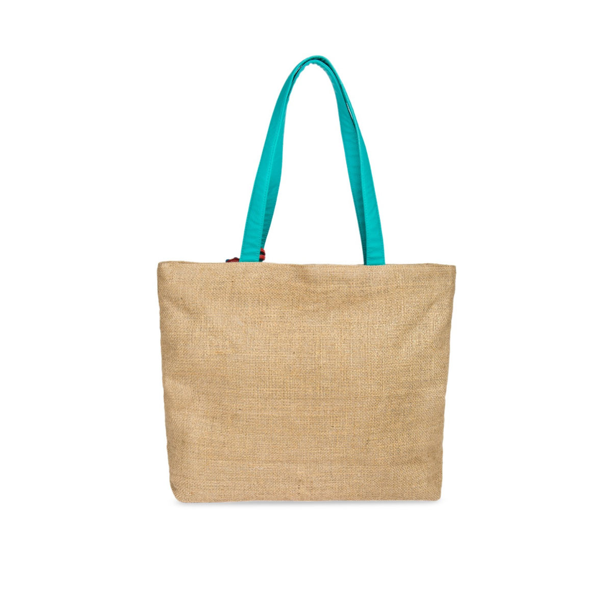 Buy Chumbak Floral Elephant Embroidered Jute Tote Bag Online