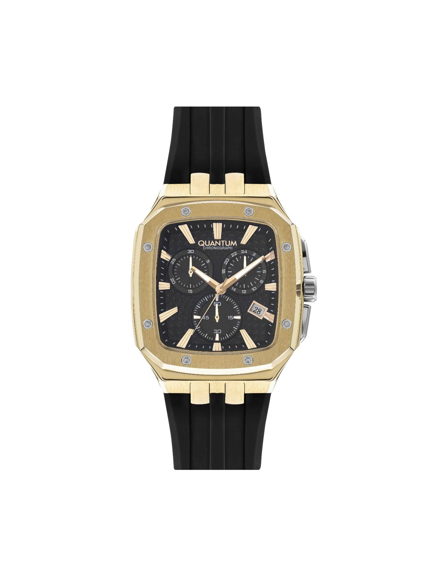 Quantum Men Chronograph Black Dial Watch - HNG1033.151 (M)