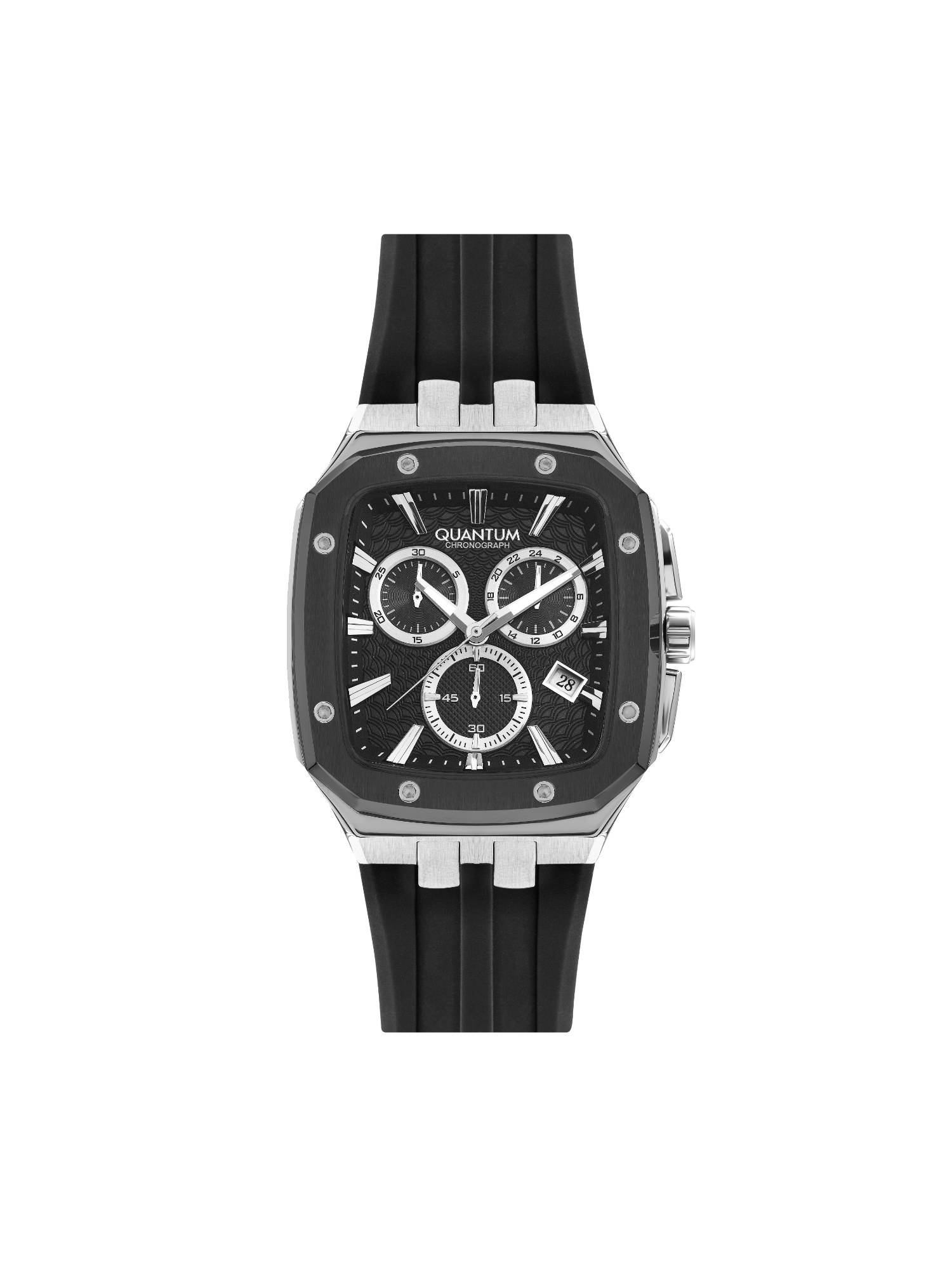 Quantum Men Chronograph Black Dial Watch - HNG1033.351 (M)