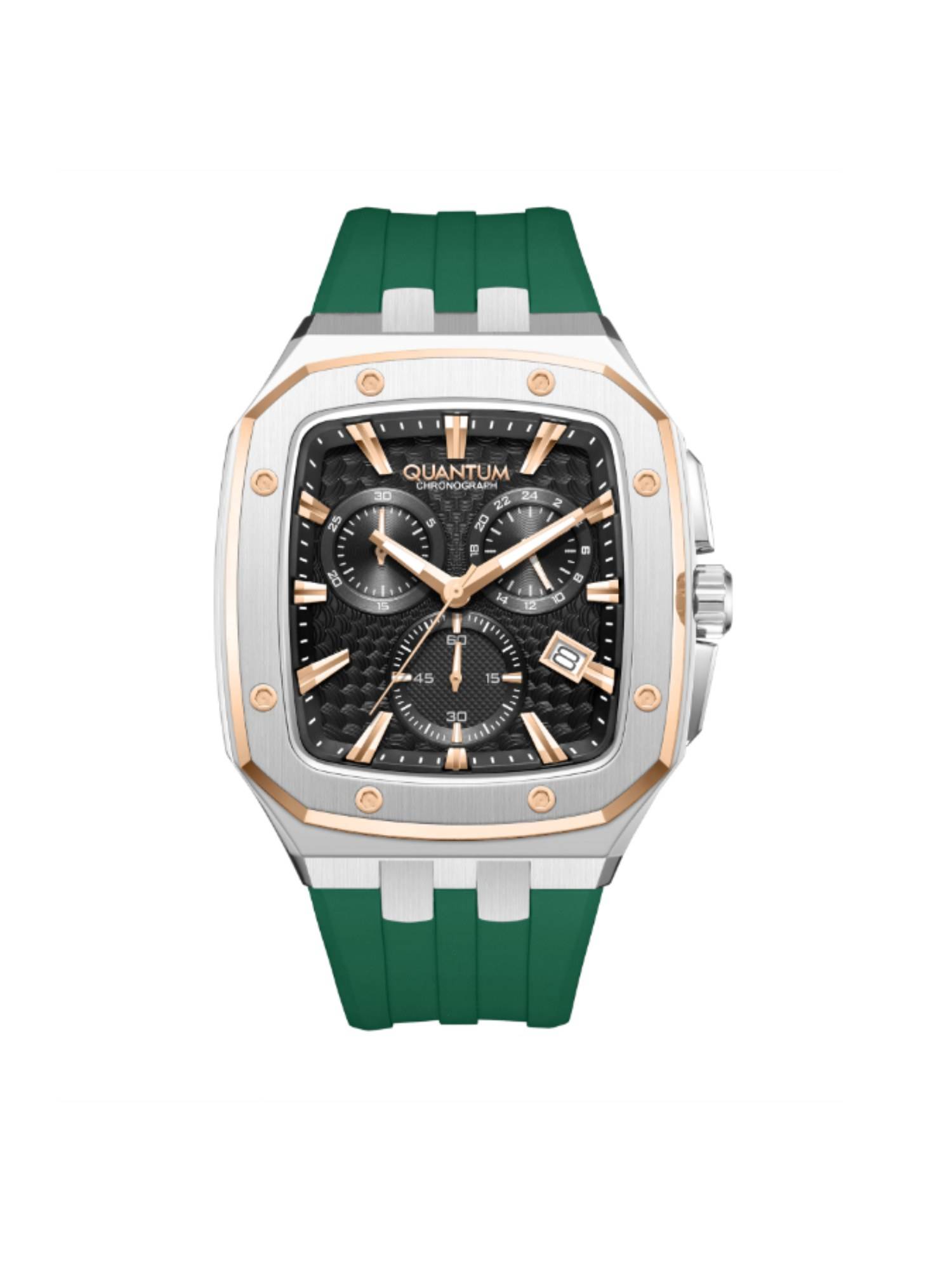 Quantum Men Chronograph Black Dial Watch - HNG1033.567 (M)
