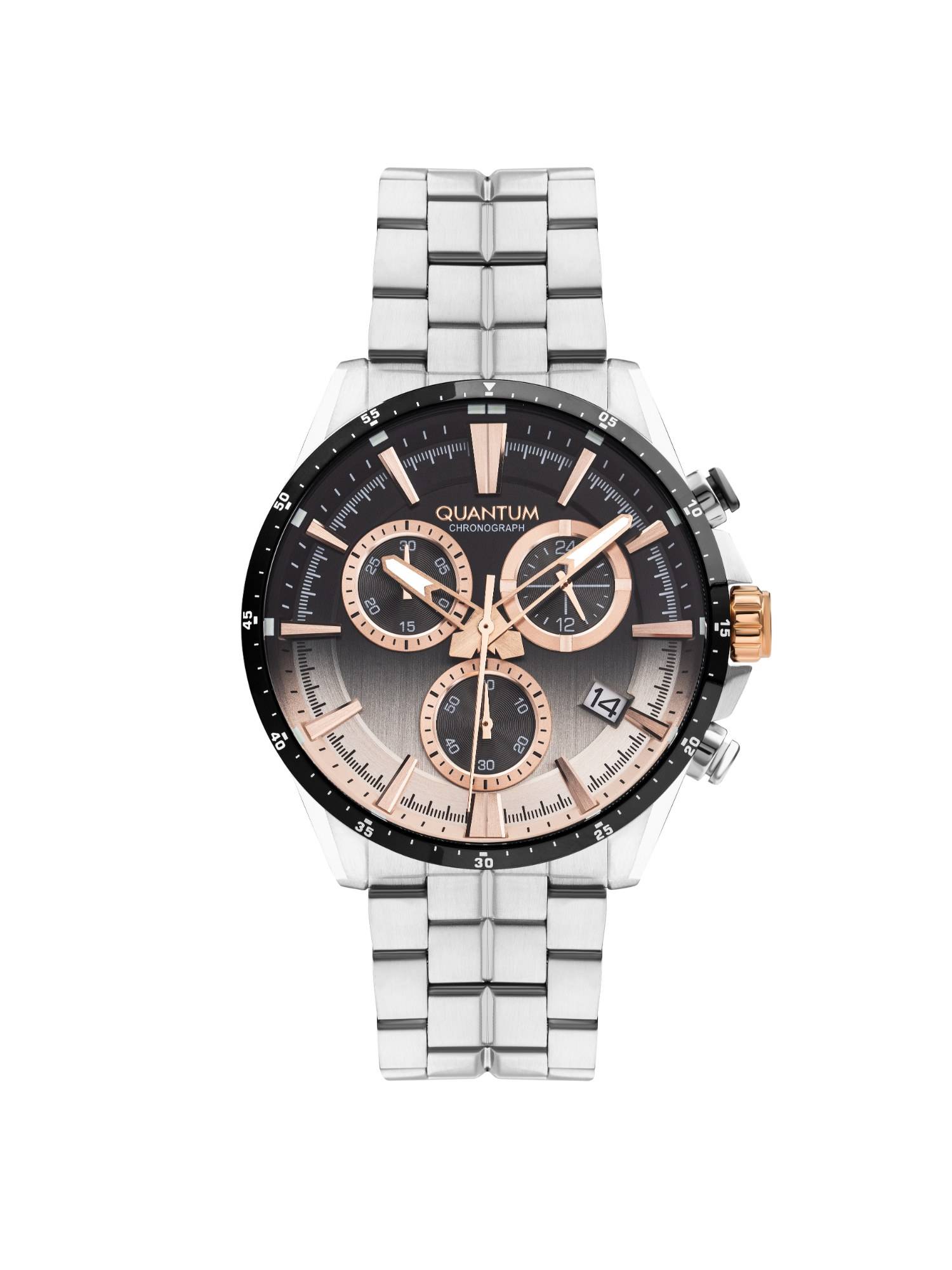 Quantum Men Chronograph Black Dial Watch - PWG1111.360 (M)