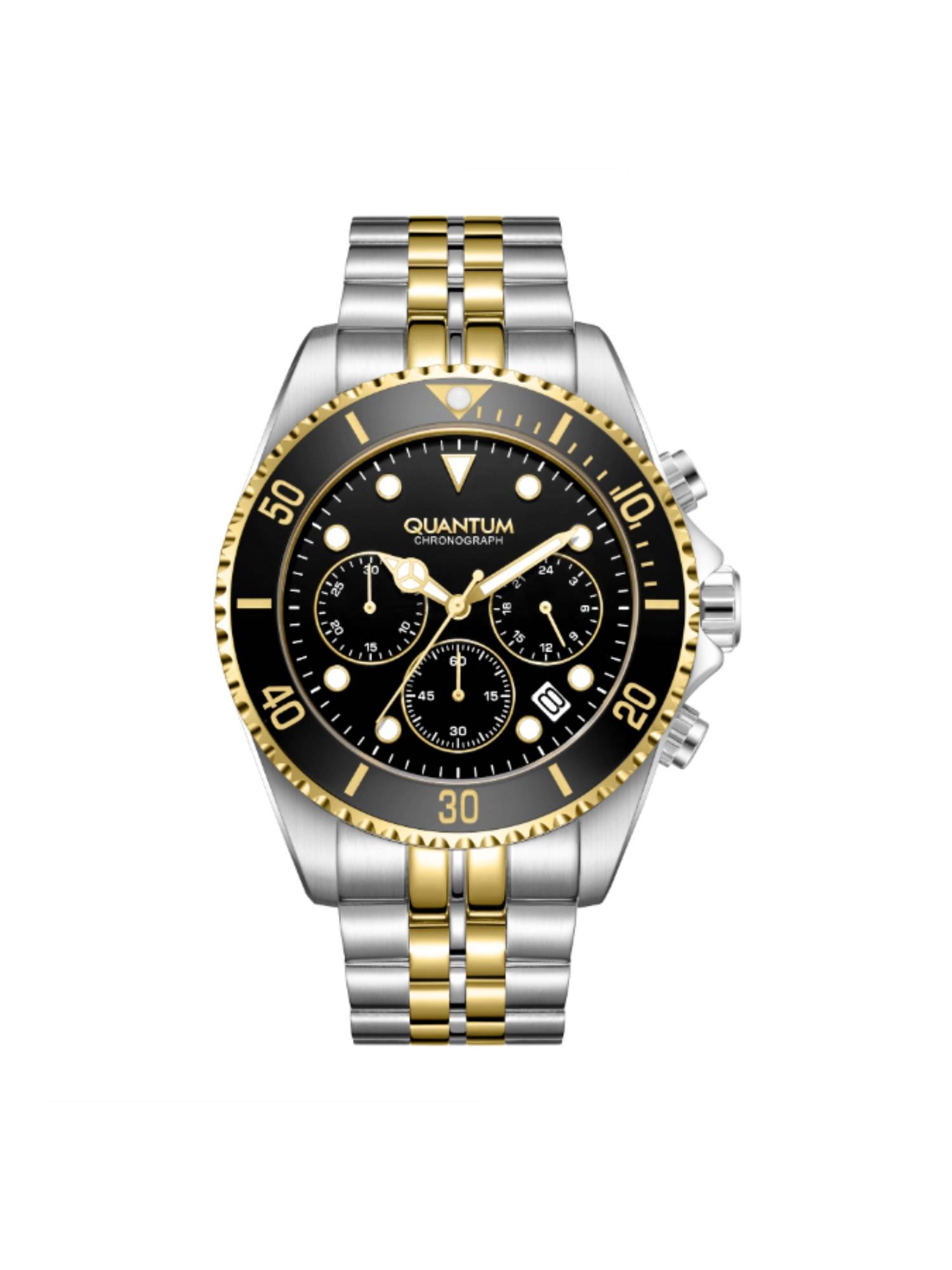 Quantum Men Chronograph Black Dial Watch - PWG930.250 (M)