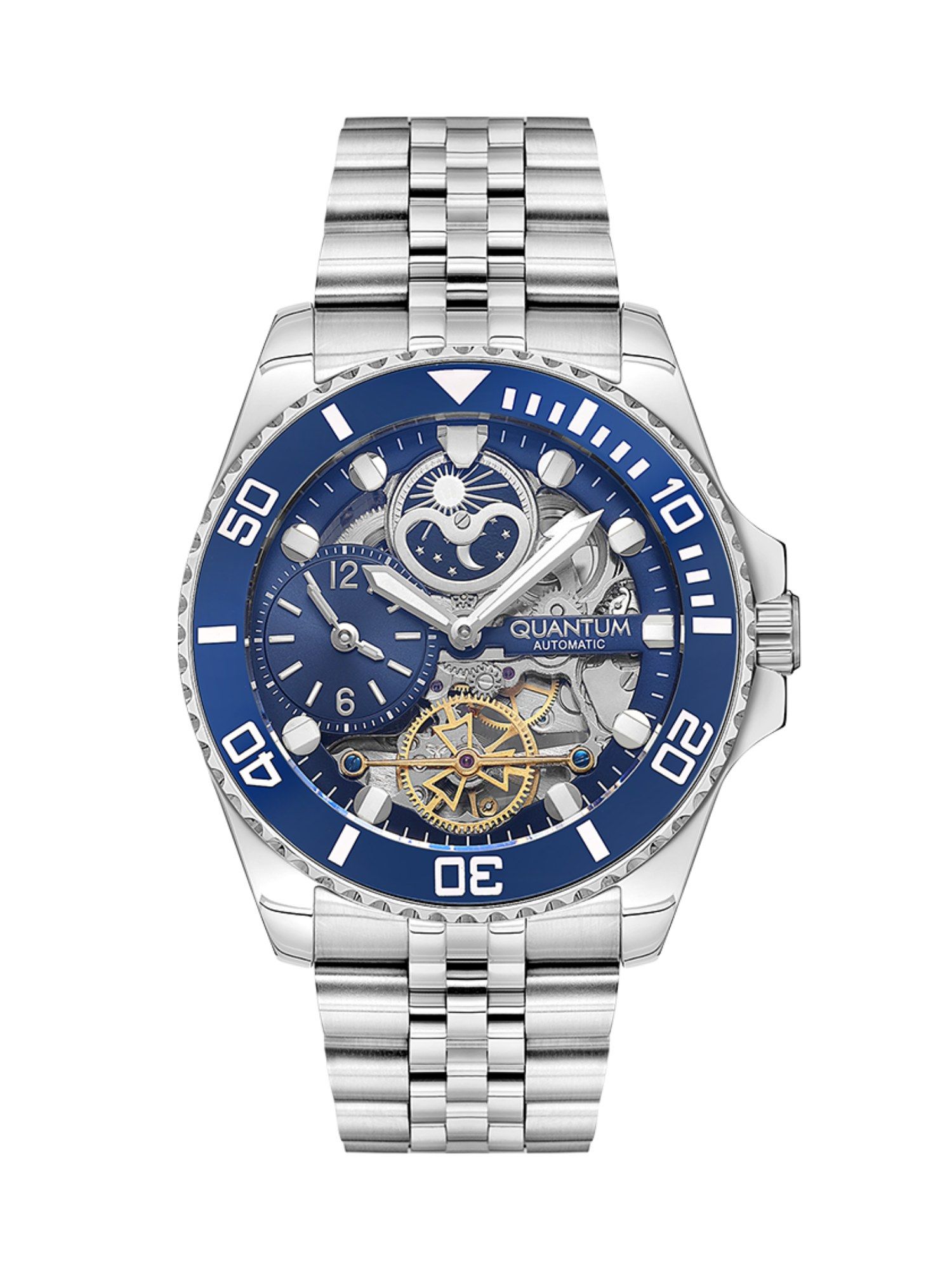 Buy Quantum Men Automatic Navy Blue Dial Watch - QMG1061.390 (M
