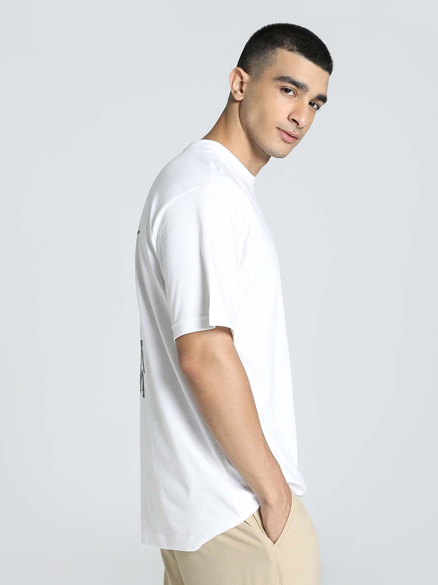 Buy Puma Super Football Relaxed Mens White T-Shirt Online