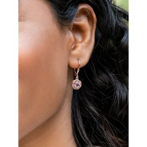 Shaya by CaratLane Cherry Blossom Hoop Earrings in Rose Gold Plated 925  Silver