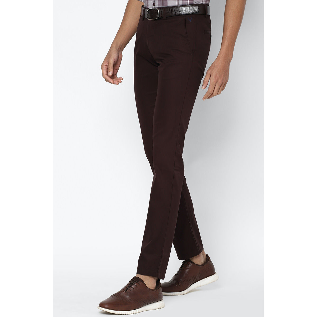 Buy Women Brown Slim Fit Solid Casual Trousers Online  664939  Allen Solly