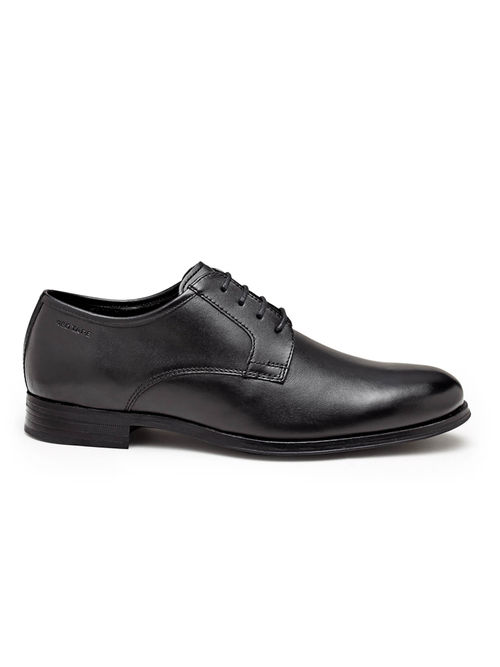 Buy Red Tape Mens Solid Black Derby Shoes Online