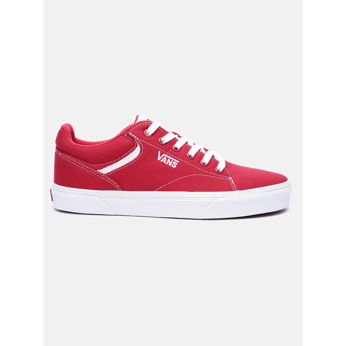 Vans red hot sale casual shoes