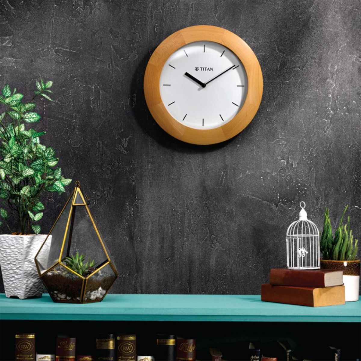 Titan wooden wall discount clock