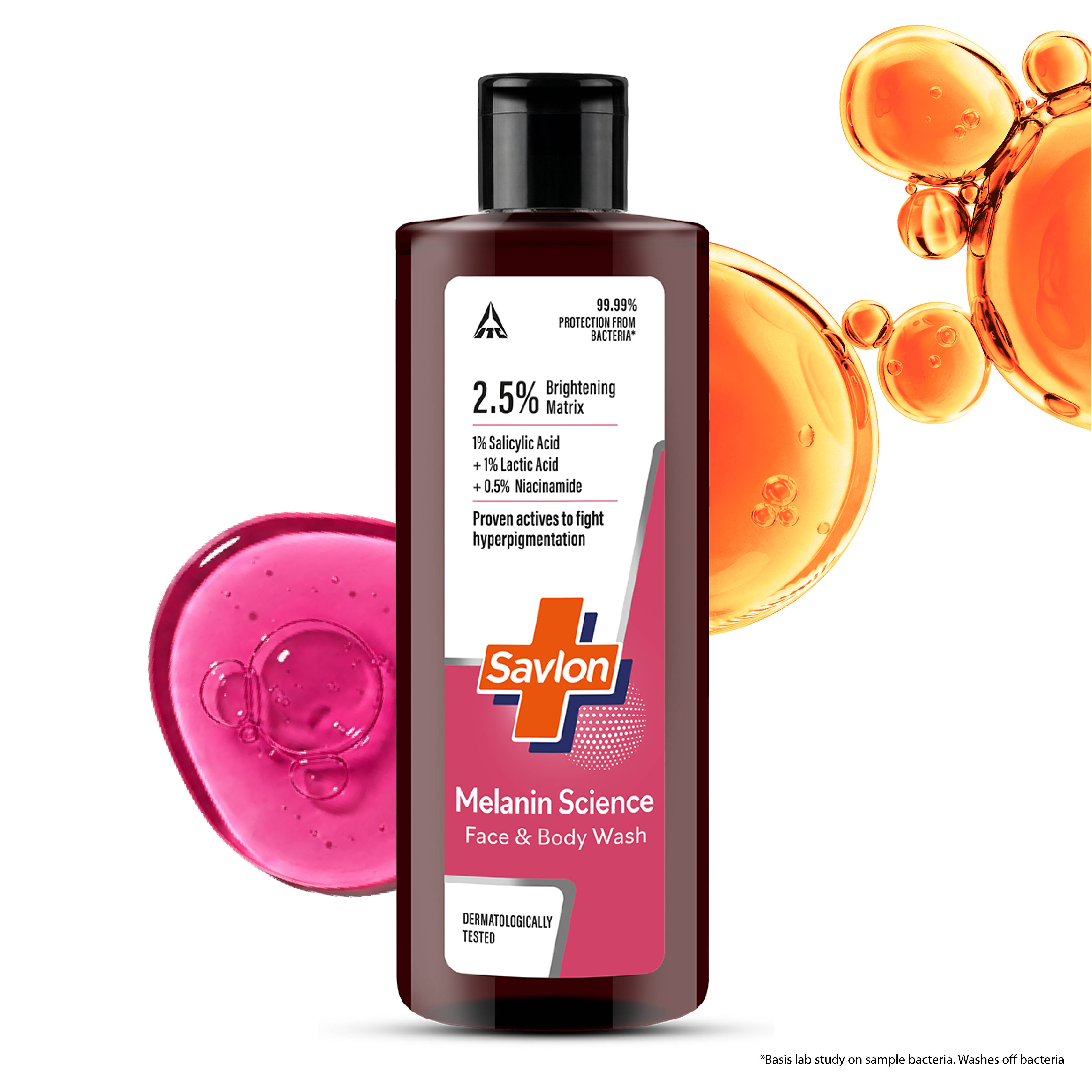 Savlon Melanin Science Face & Body Wash With Salicylic Acid - Renews Dull Skin