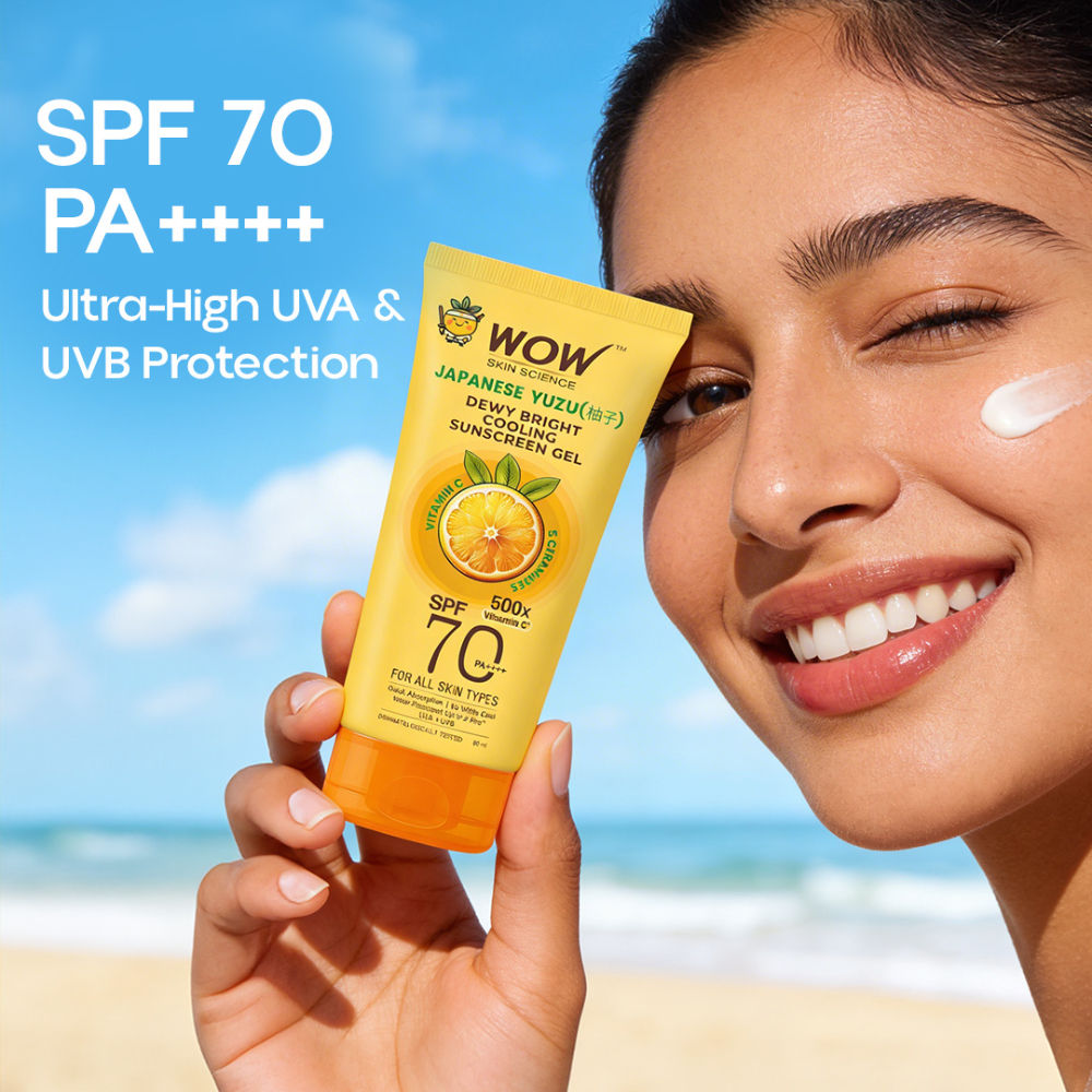 Buy WOW Skin Science Japanese Yuzu Dewy Bright Sunscreen Gel Online