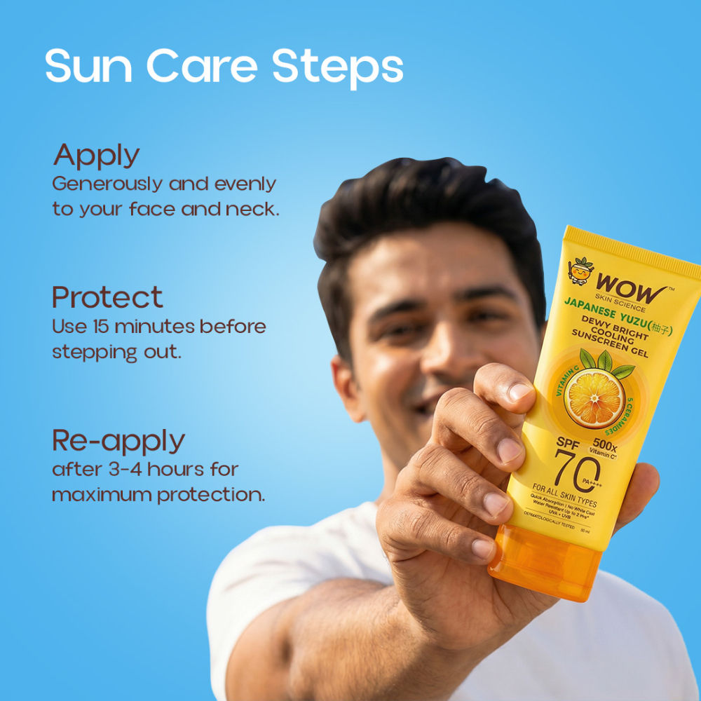 Buy WOW Skin Science Japanese Yuzu Dewy Bright Sunscreen Gel Online
