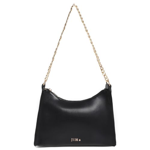 JiHa Black Chain Baguette Shoulder Bag